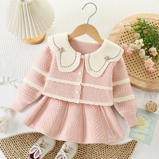 Conjunto de punto boutique para niñas