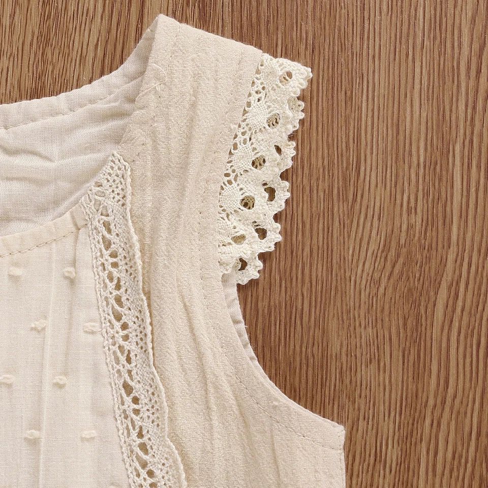 Conjunto Infantil de Encaje de Verano para Mujer