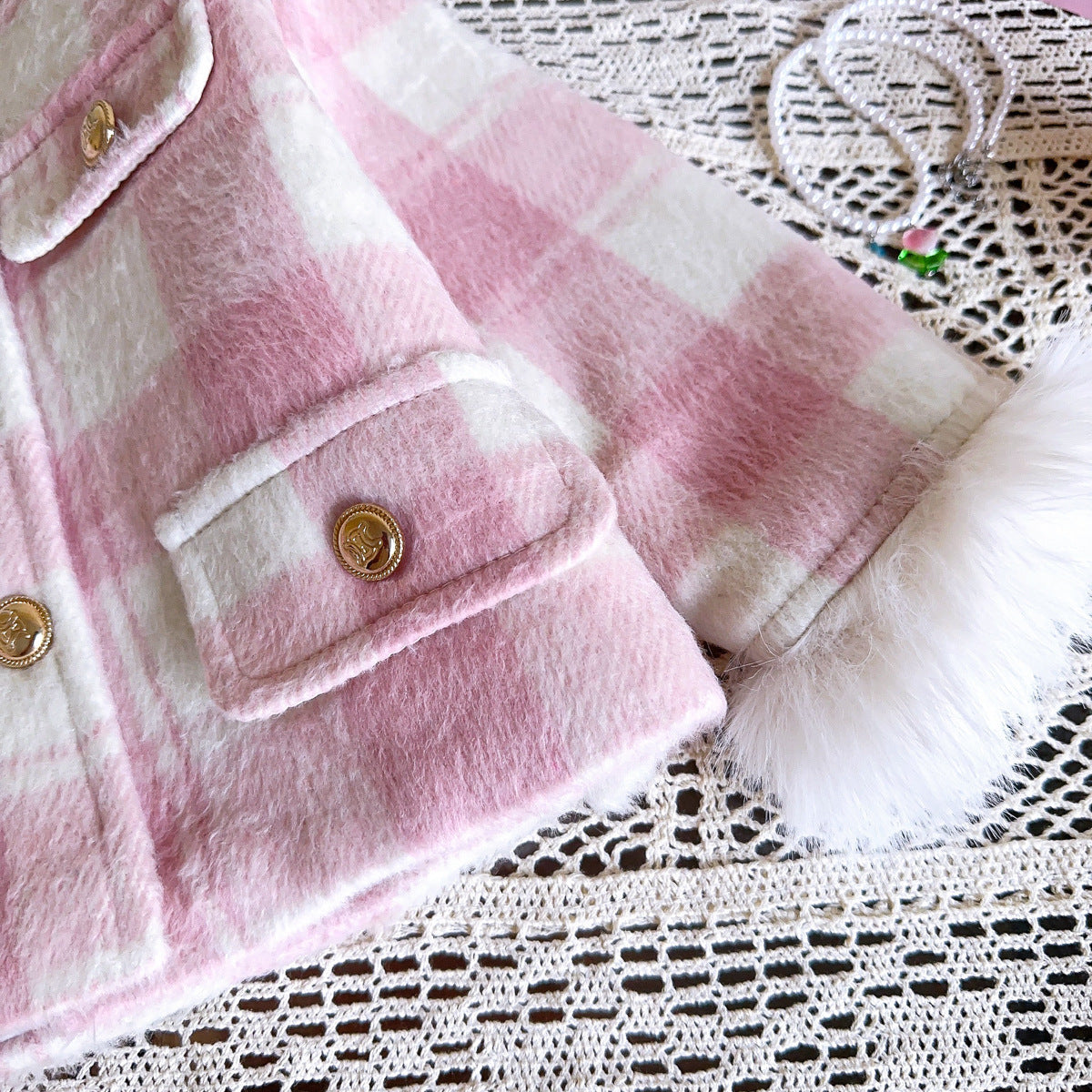 Conjunto infantil de niña de piel rosa