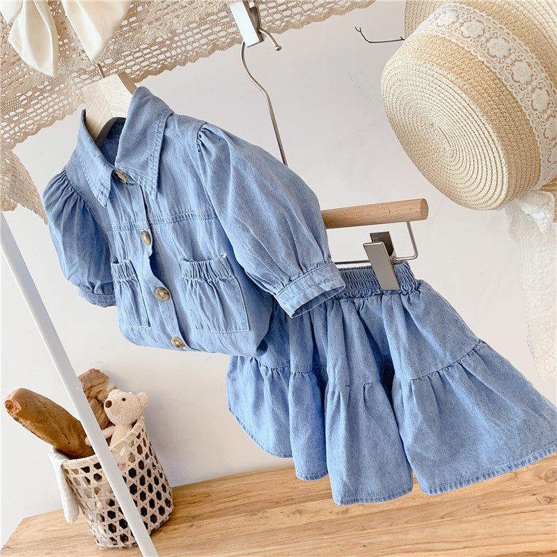 Conjunto Infantil con Bolsillos Jeans
