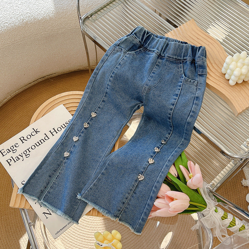 Pantalones Jeans Infantiles Corazones