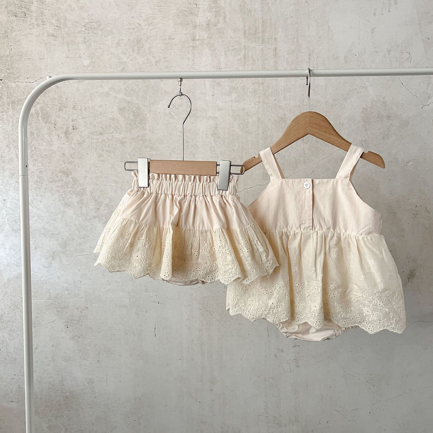 Conjunto Infantil Verano Beige