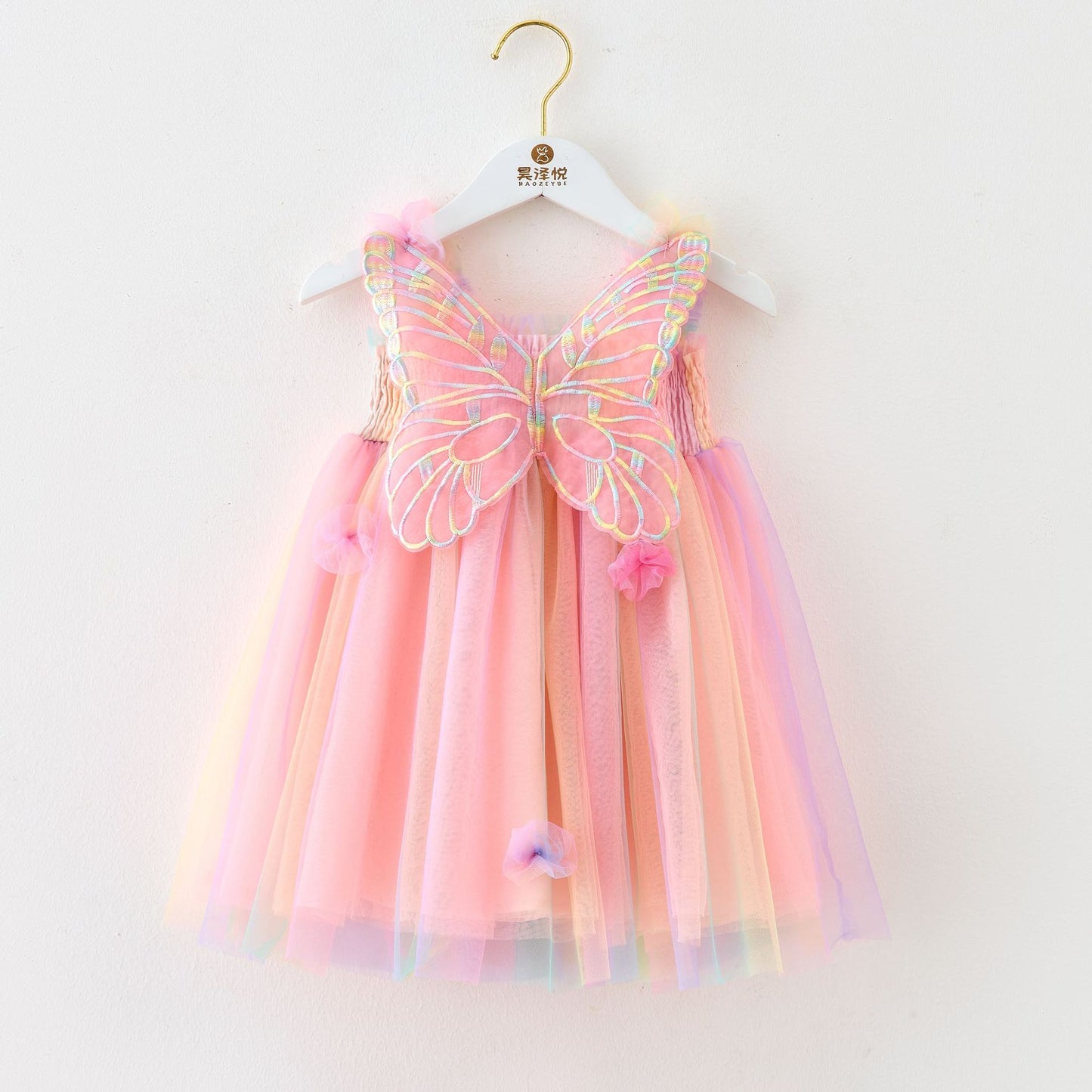 Vestido Infantil Asinha Tul Colores
