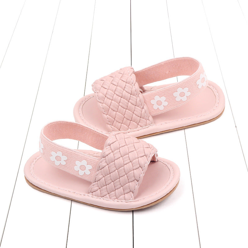 Sandalias Infantiles con Flores de Verano