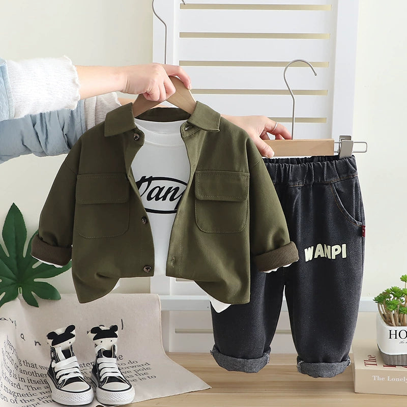 Conjunto Infantil Hombre 3 Piezas Bolsillos