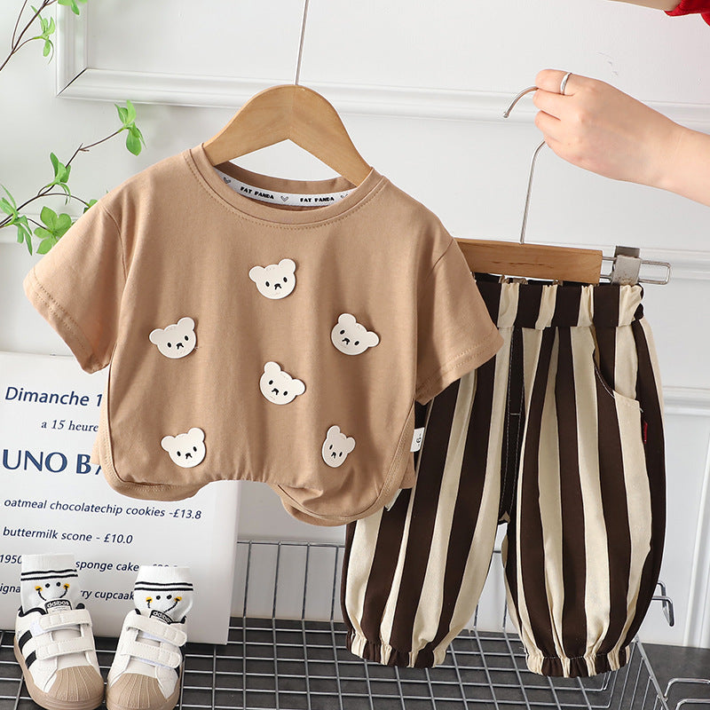 Conjunto Infantil Hombre Osito Rayas