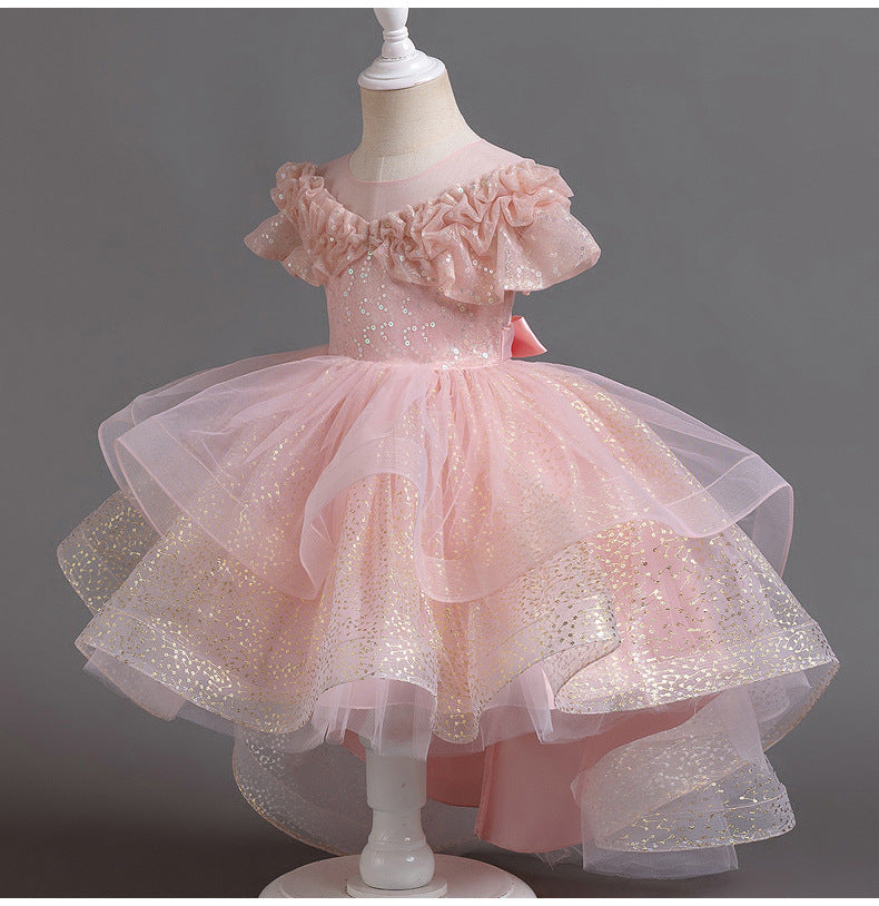 Vestido de fiesta de tul brillante