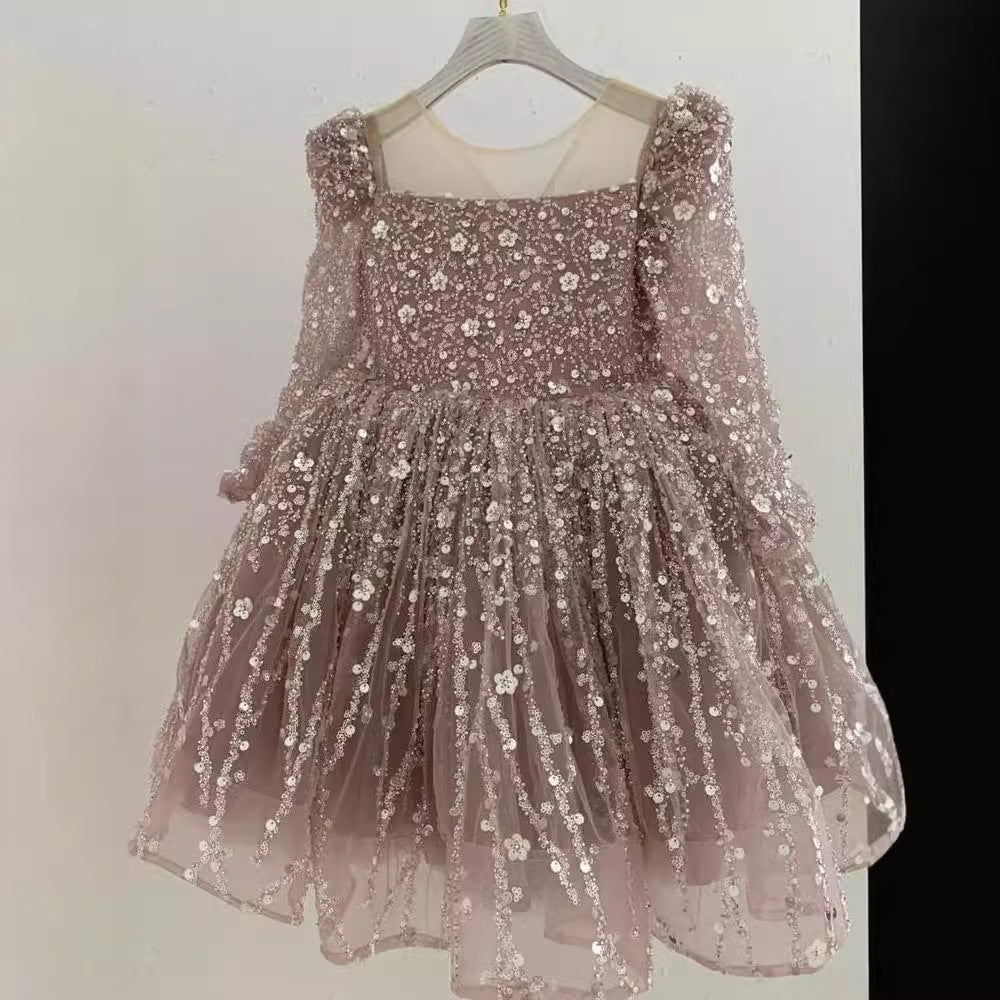 Vestido de Fiesta Infantil Brillante