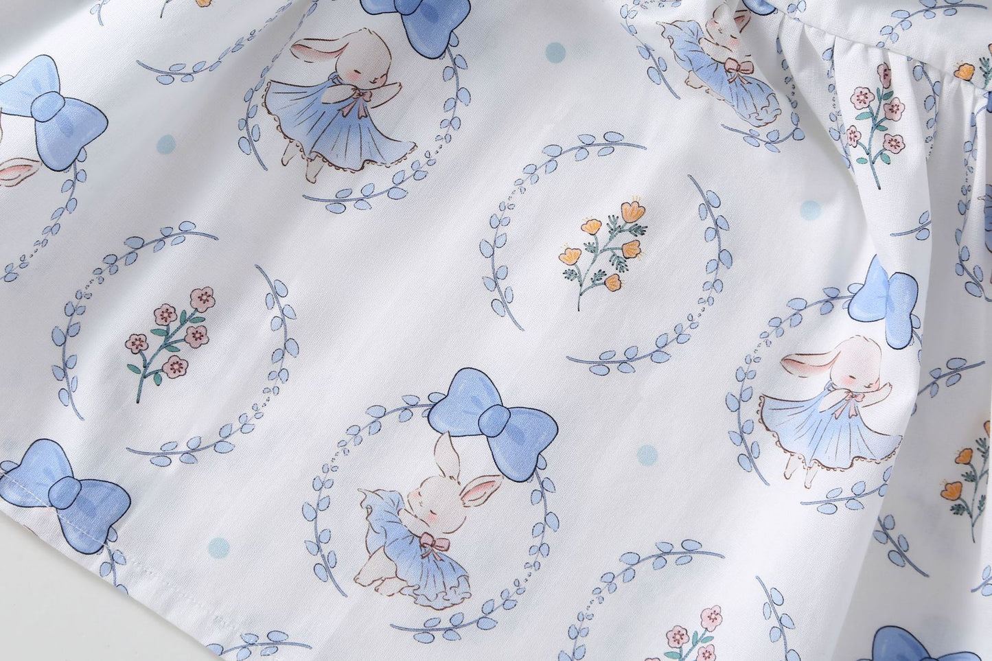 Vestido Infantil Conejita Azul