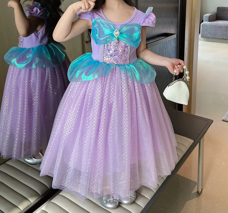 Vestido Infantil Princesa Sirena