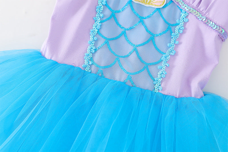 Vestido infantil princesa sirena