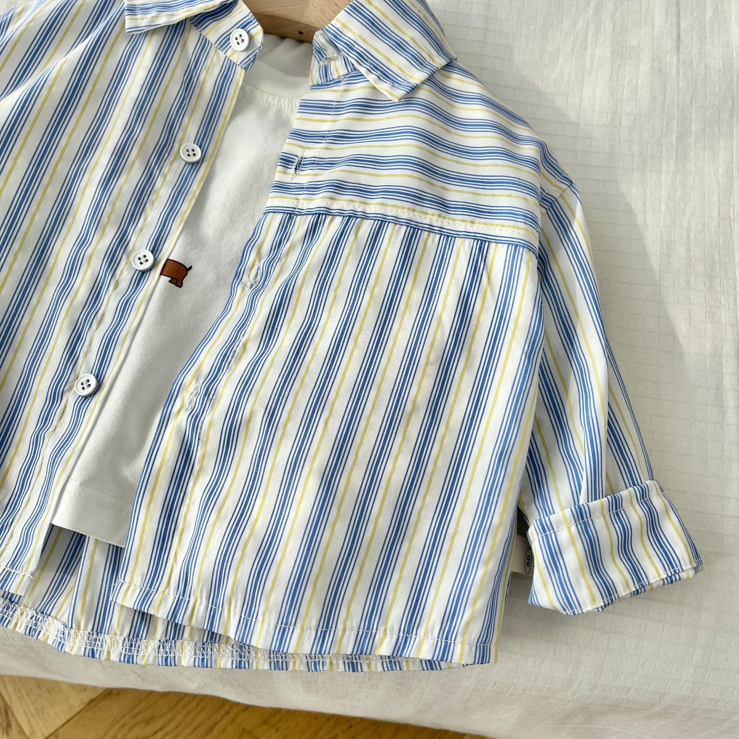 Camisa infantil a rayas para hombre