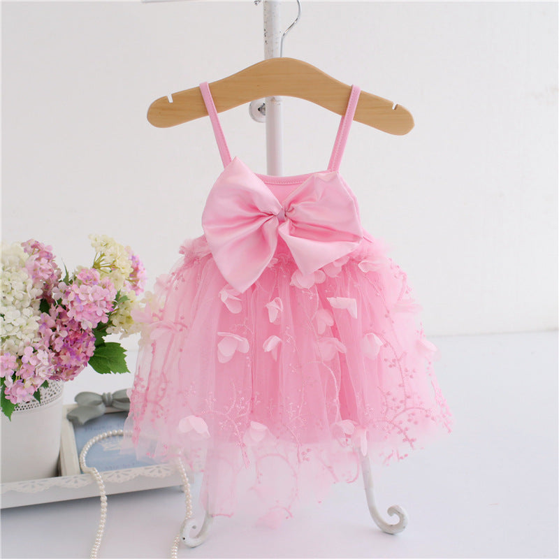 Vestido Infantil de Tul con Encaje