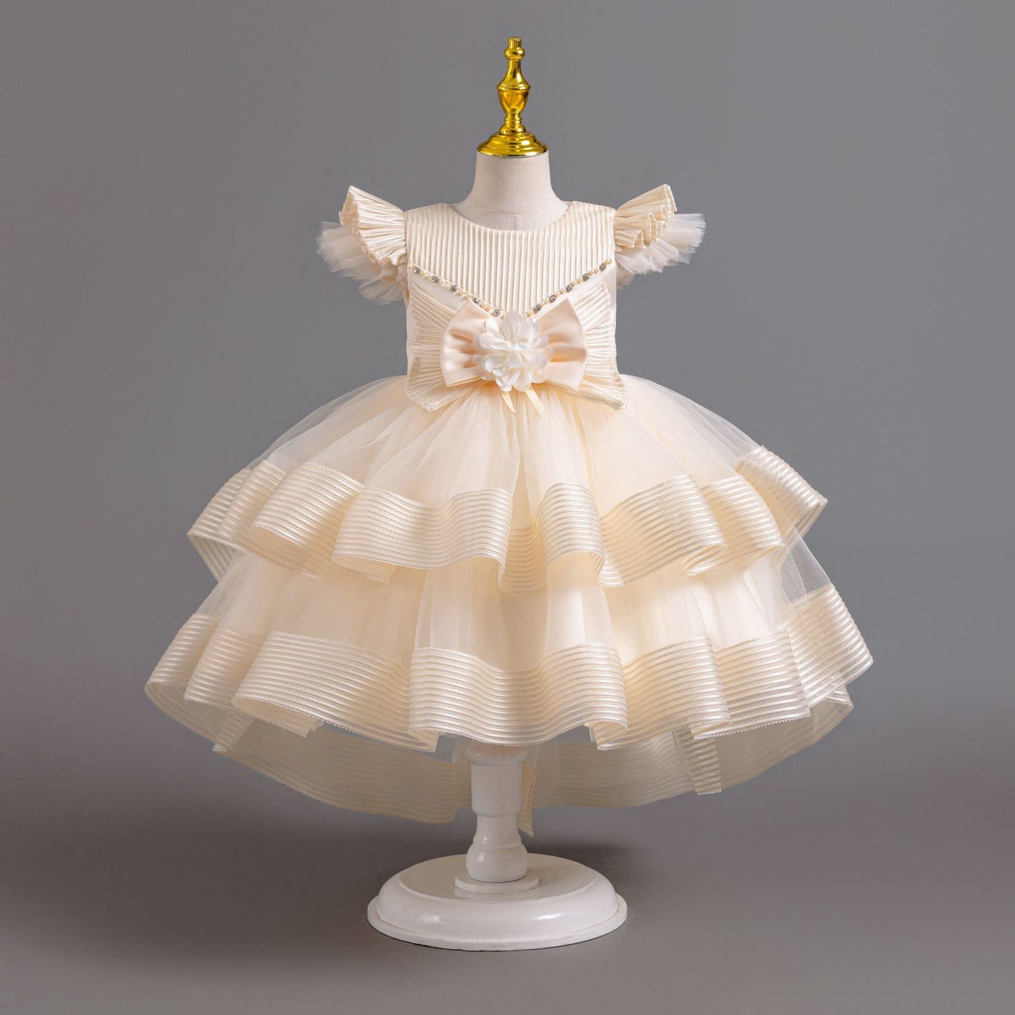 Vestido de Fiesta de Tul con Encaje