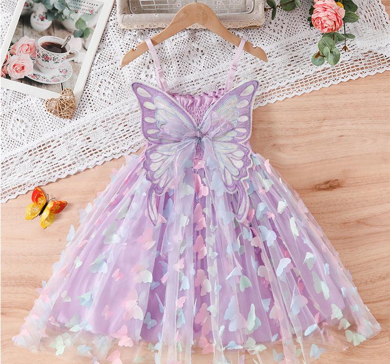 Vestido Infantil Mariposas y Alas