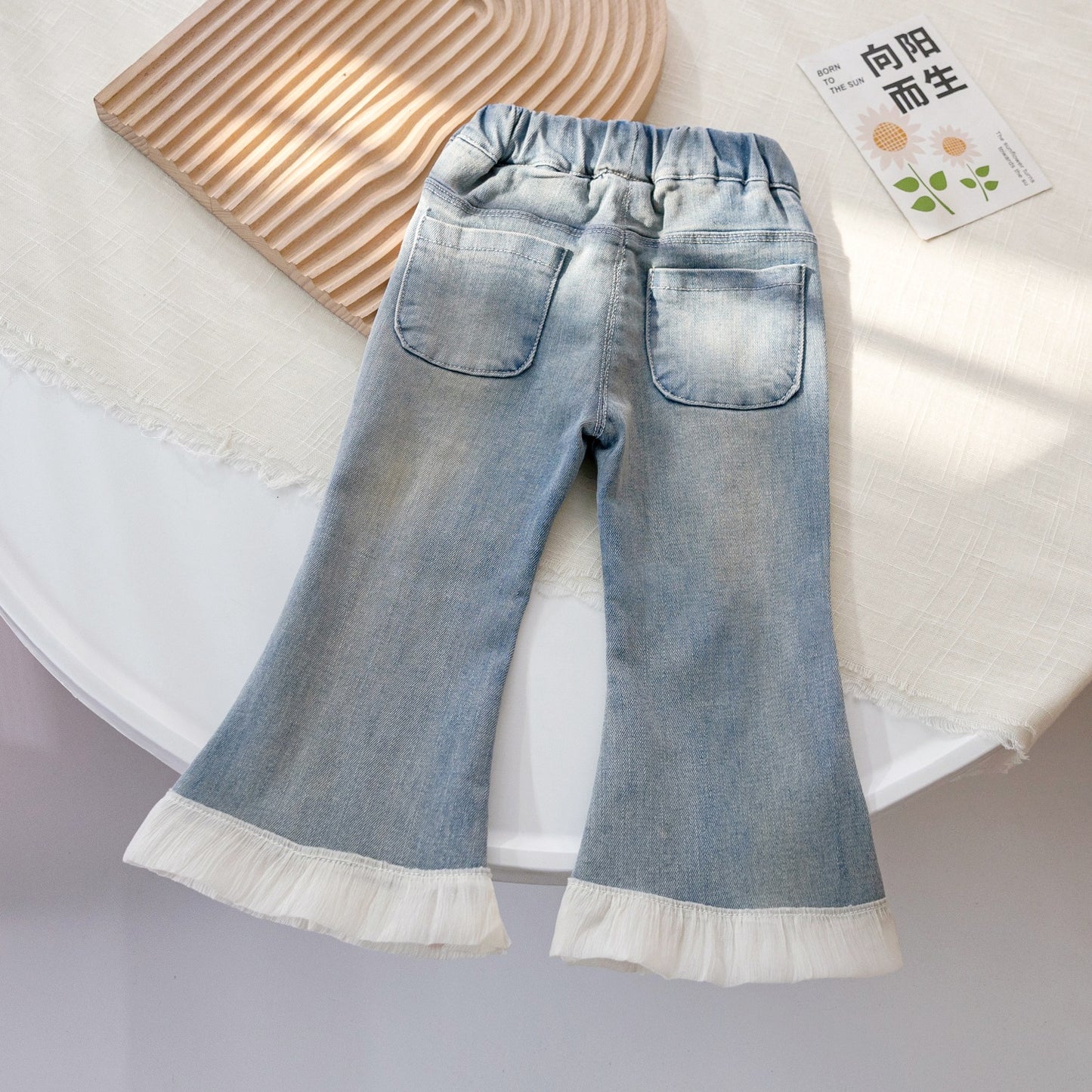 Pantalones Barra Florzinhas Niño