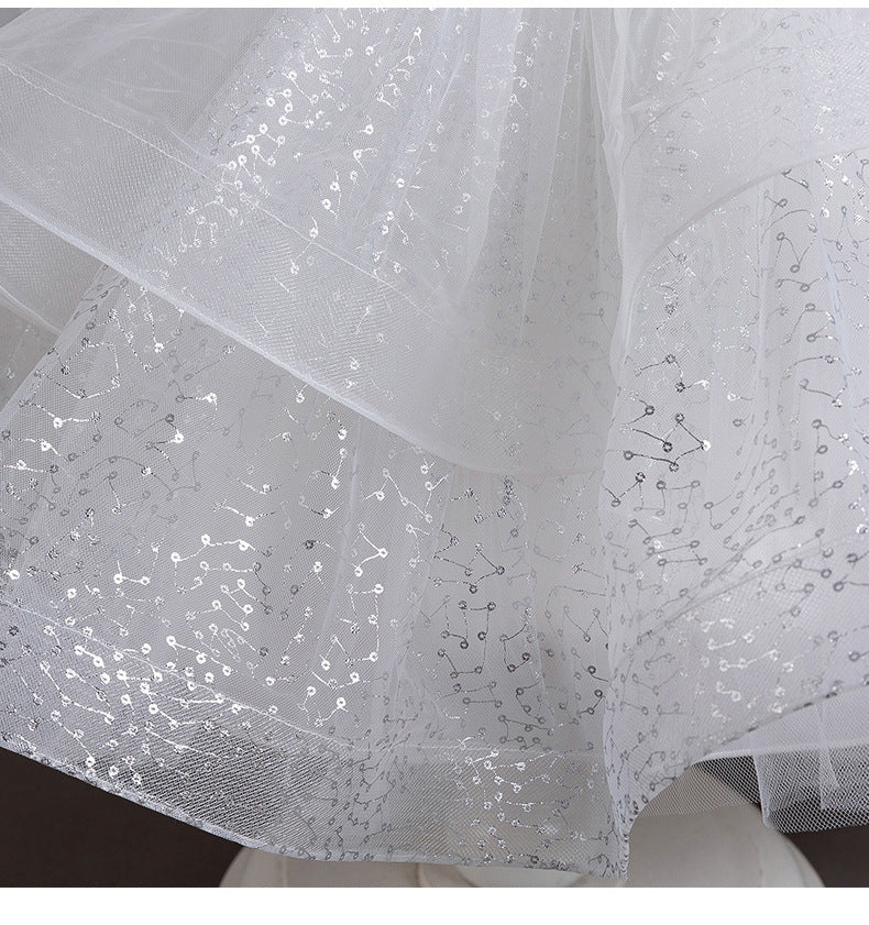 Vestido de fiesta de tul brillante