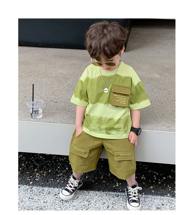 Conjunto de Camuflaje Infantil con Bolsillo.