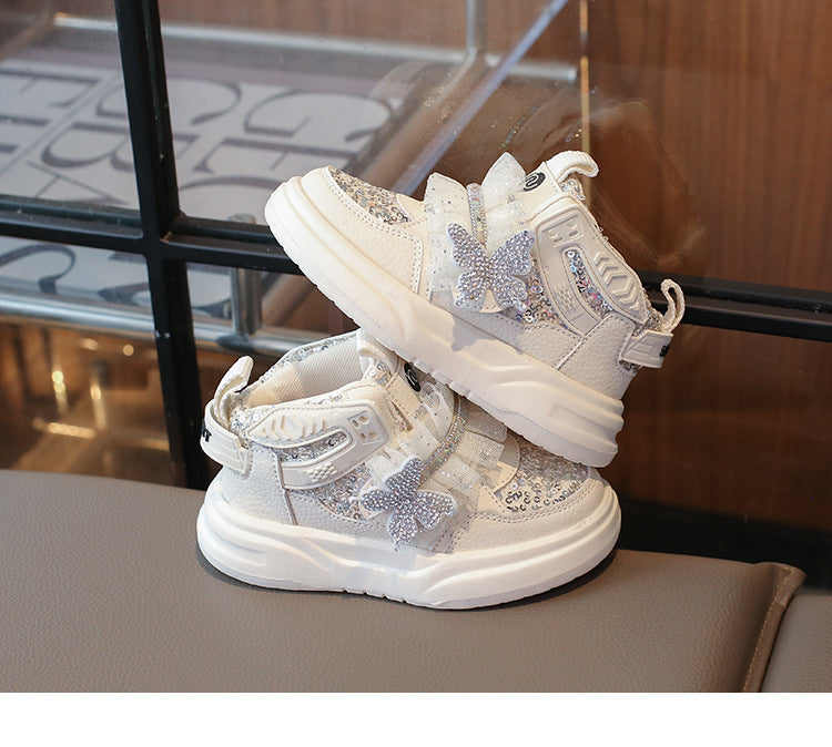 Zapatillas de Niña con Brillo y Tul