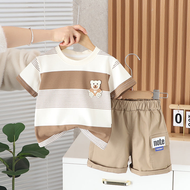 Conjunto Infantil Osito Rayas