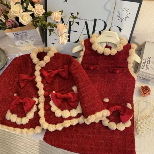 Conjunto Infantil de Lazos de Boutique