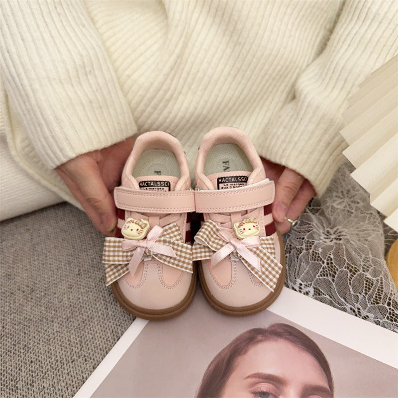 Zapatos de Niños con Lazo de Osito de Peluche