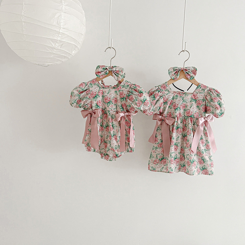 Vestido/Body Infantil Floral