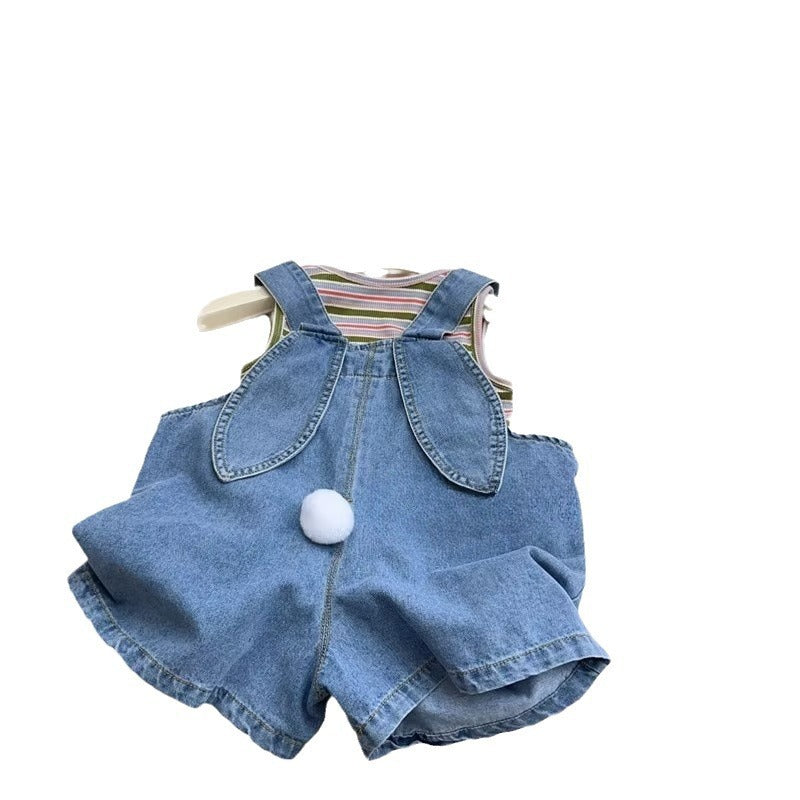 Conjunto Infantil Conejito y Rayas