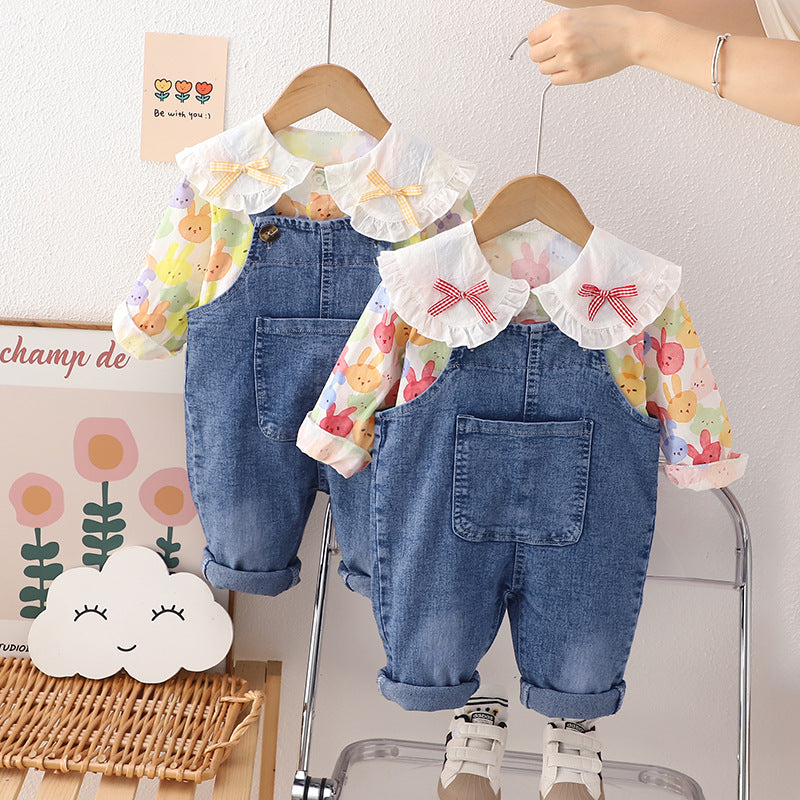 Conjunto de Jeans y Conejito para Niña