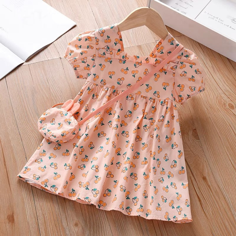 Vestido Infantil Cerejinhas Verano