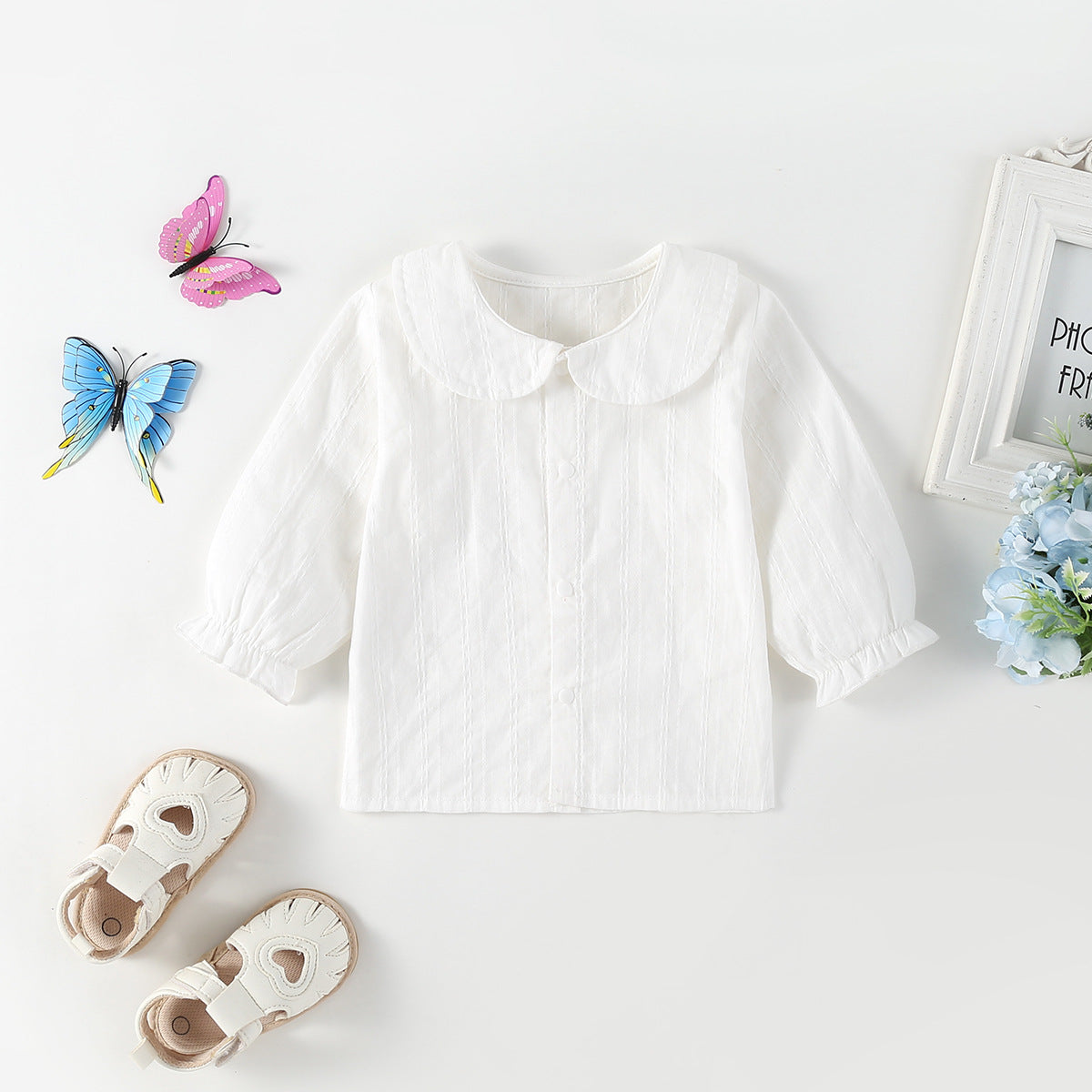 Vestido Infantil Borboletinhas + Chapéu