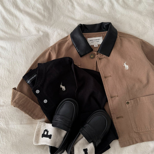 Chaqueta tipo Polo con Bolsillos para Niño