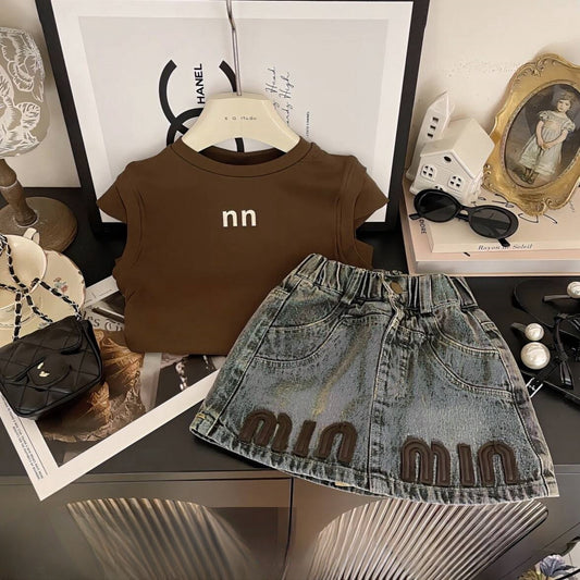 Conjunto infantil MM Cropeed y Jeans