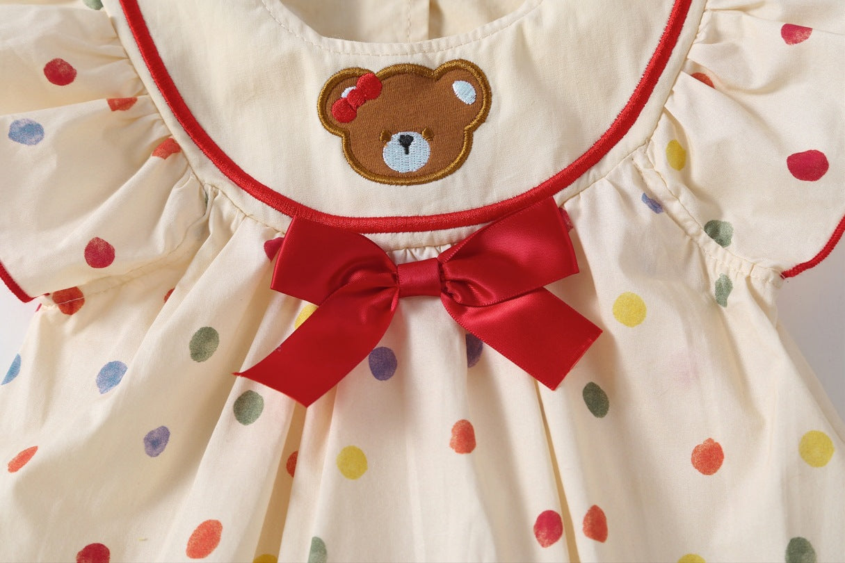 Body Infantil Oso Poá para Mujer