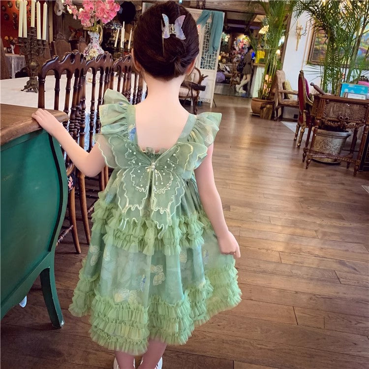 Vestido Infantil Tul Mariposas