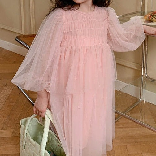 Vestido Infantil Volantes Tul