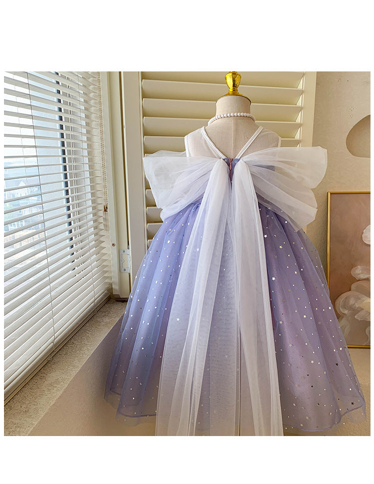 Vestido de Fiesta Infantil de Encaje Brillante