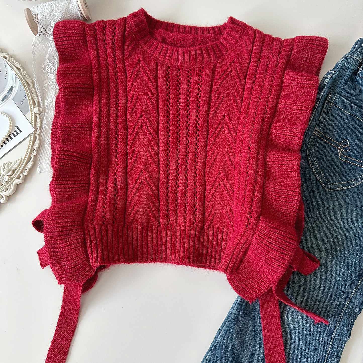 Conjunto Infantil Mujer Chaleco 3 Piezas