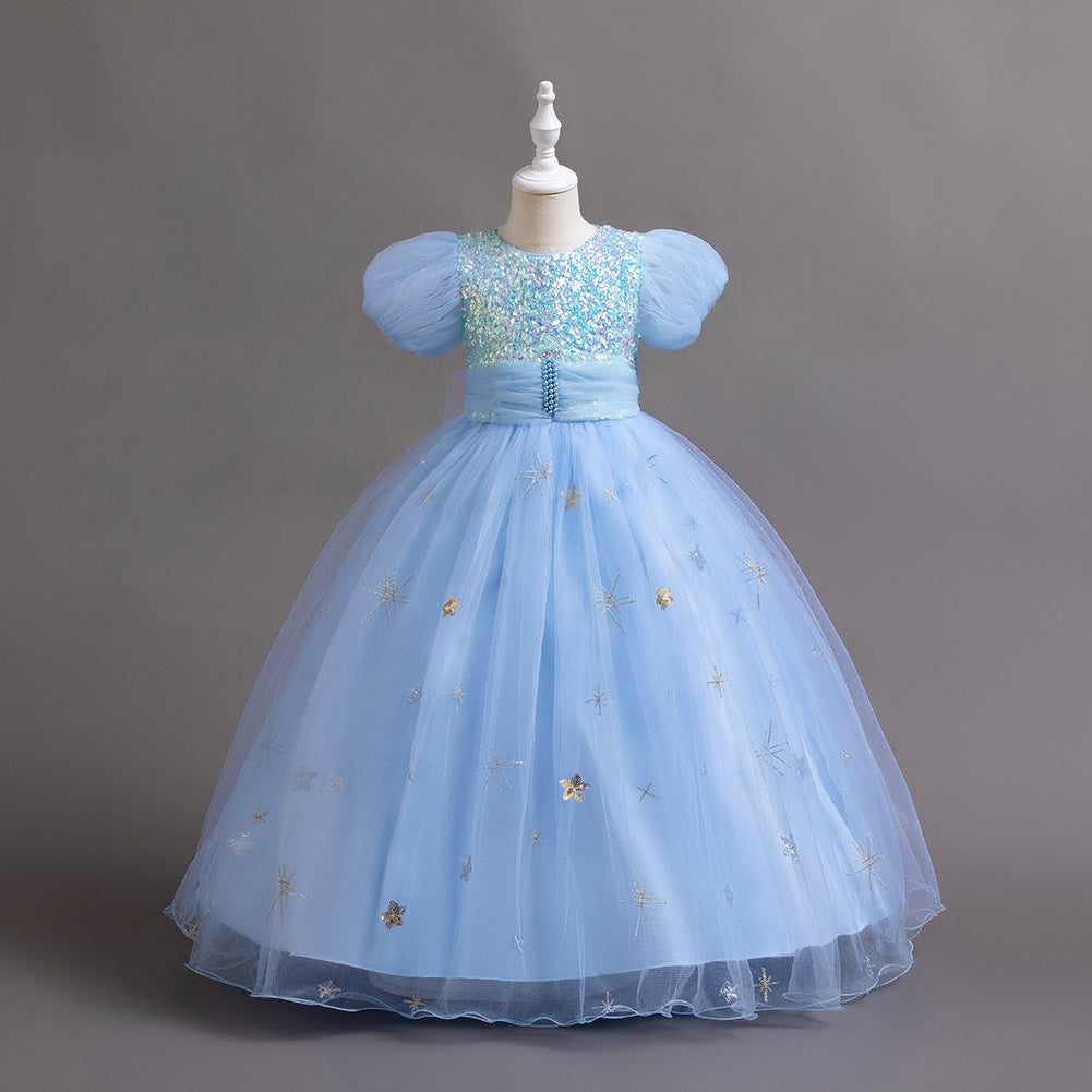 Vestido de Fiesta Infantil Estrellas Brillantes