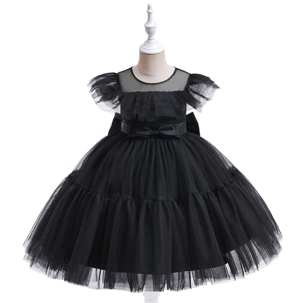 Vestido Infantil de tul Plisado