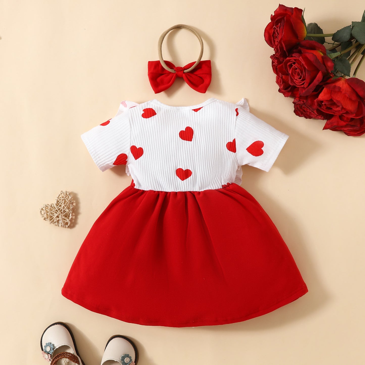 Vestido Infantil Corazones