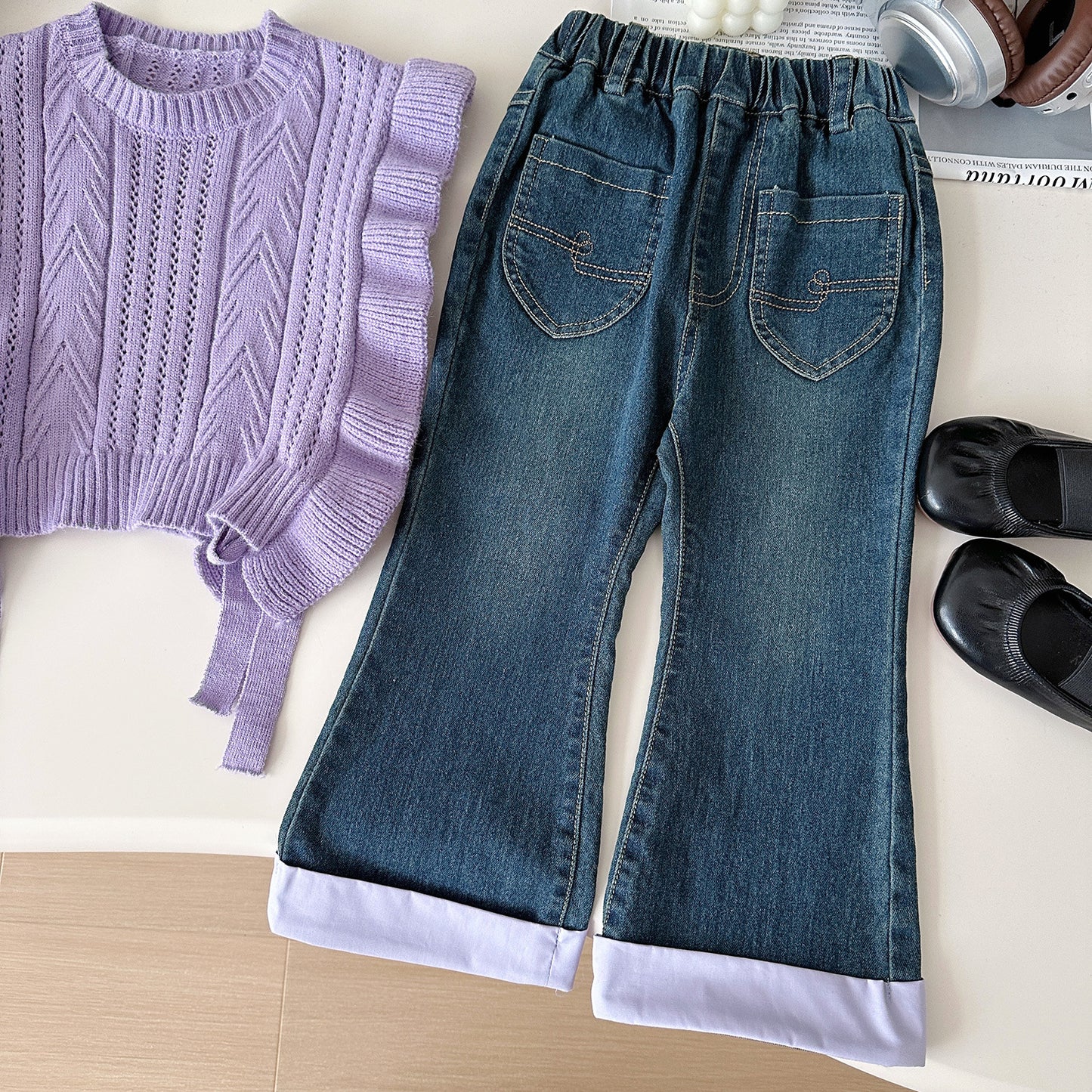 Conjunto Infantil Mujer Chaleco 3 Piezas