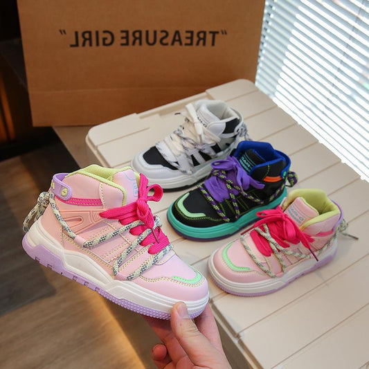 Zapatillas de Deporte con Cordones de Colores para Niños