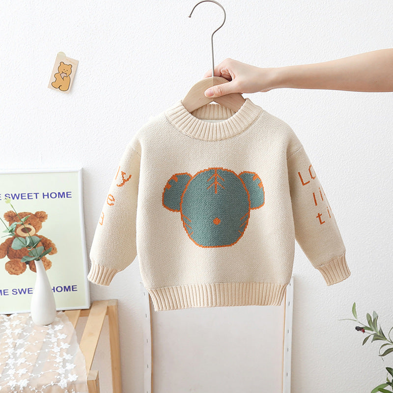 Blusa Infantil con Cuello Redondo Osito de Peluche