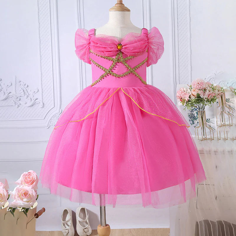 Vestido Infantil Princesa Brillante
