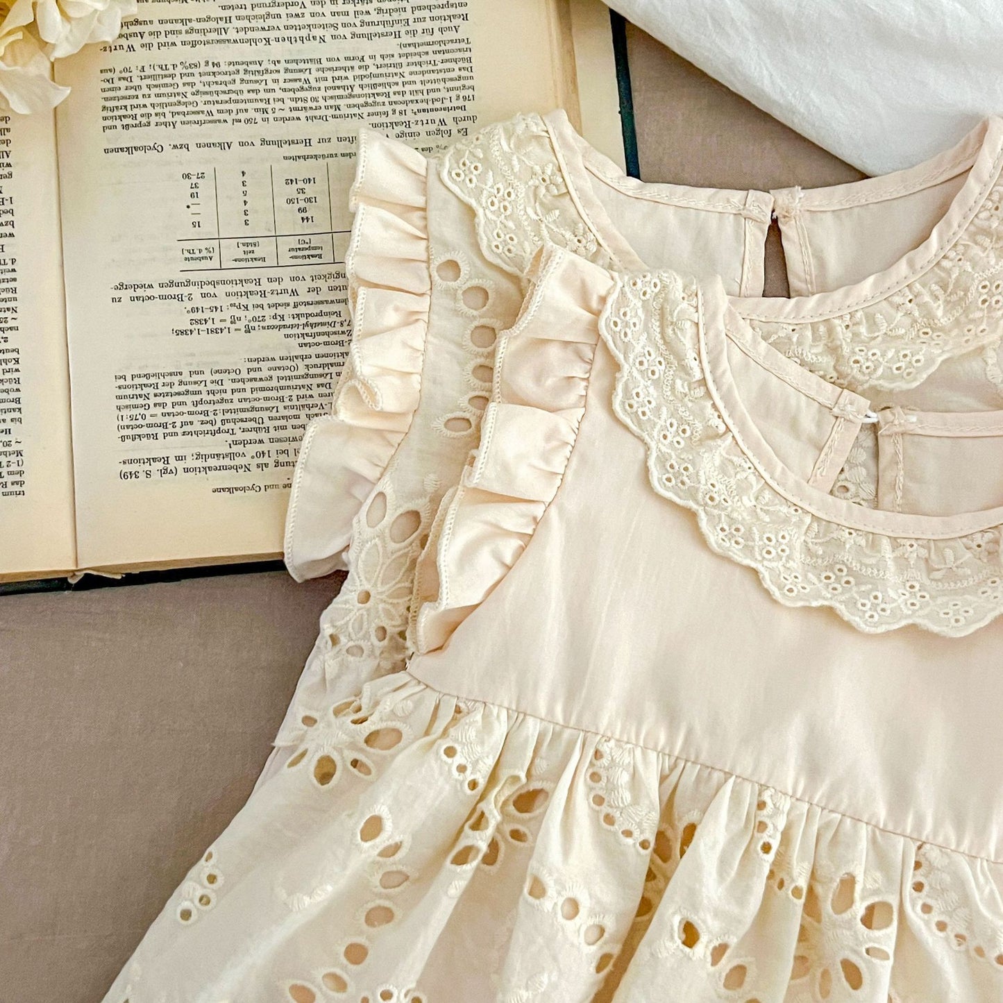 Body Infantil de Encaje de Verano