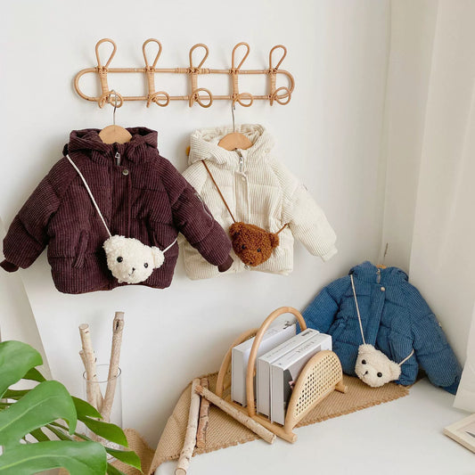 Abrigo infantil súper cálido con orejas