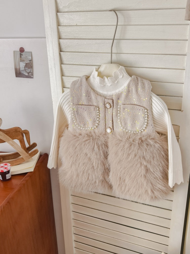 Conjunto de Pelo y Perlas para Niñas