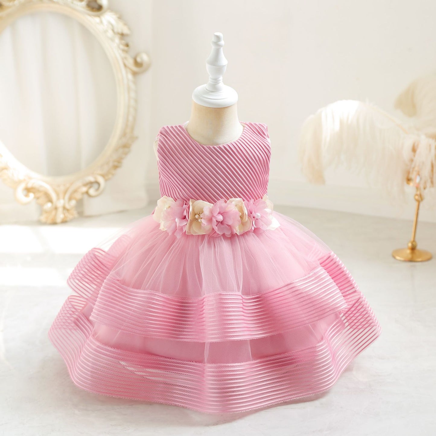 Vestido de Fiesta Infantil Florecitas