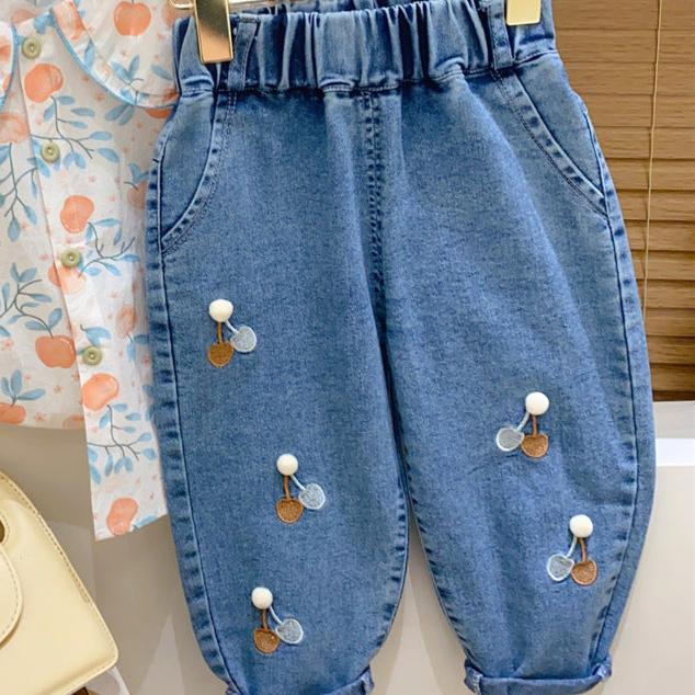 Pantalones Infantiles Flores y Corazoncitos